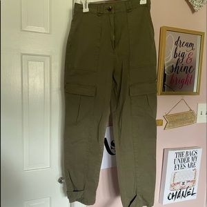 H&M green cargo pants